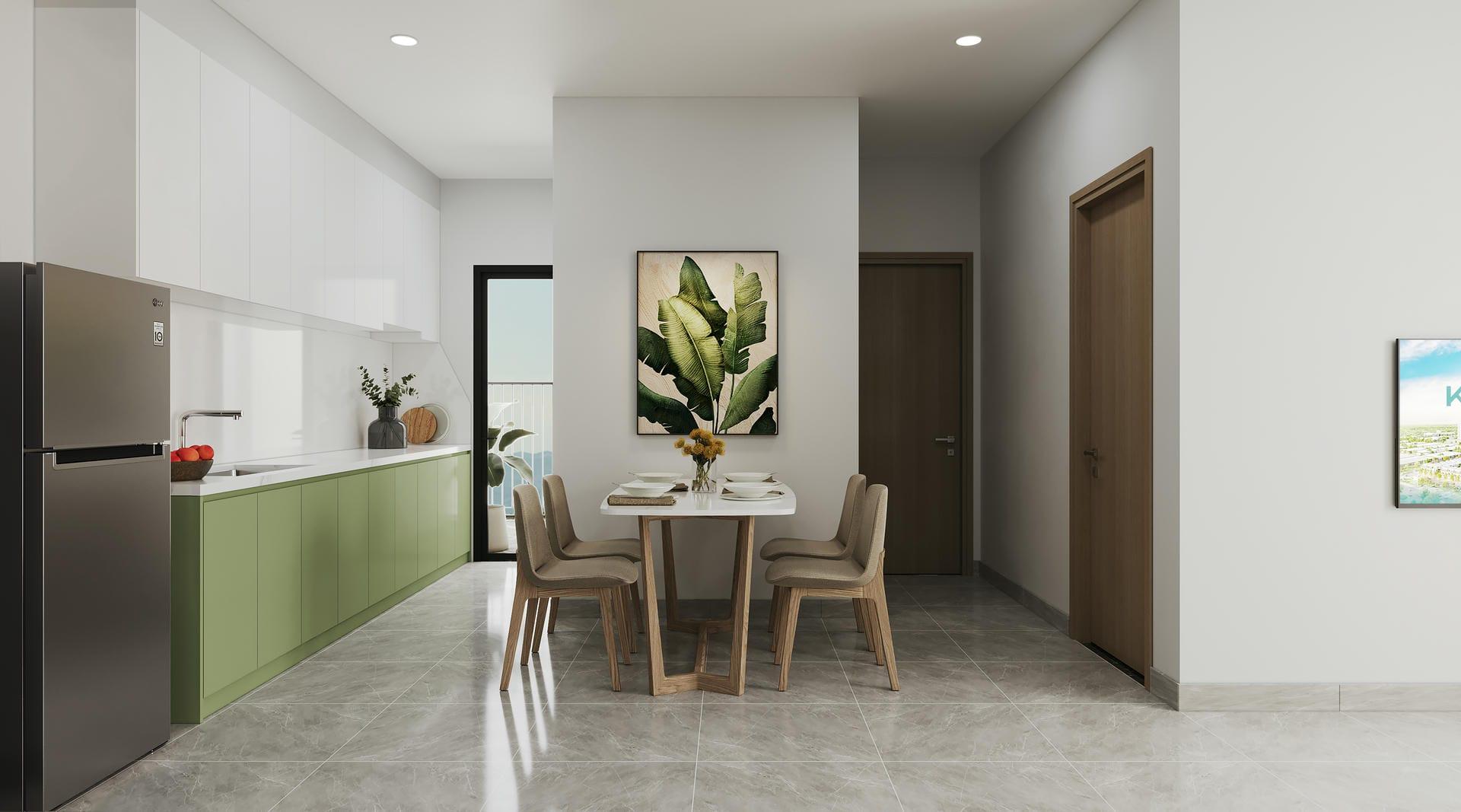 Căn hộ K-Home Apartment được thiết kế tối ưu công năng sử dụng, luôn thoáng mát và ngập tràn ánh sáng tự nhiên.
